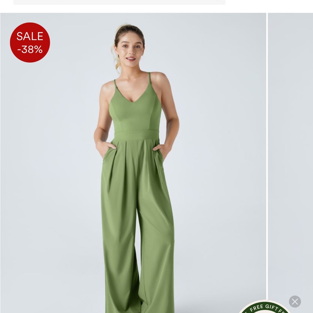 HALARA Sage Green Jumpsuit